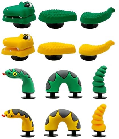 CHROMACRAFT 4 Juegos De Adornos Para Zapatos Con Forma De Animales, Interesantes Adornos Para Zapatos, Adornos Creativos Para Zapatos, Adornos Duraderos Para Zapatos, Accesorios Para Zapatos
