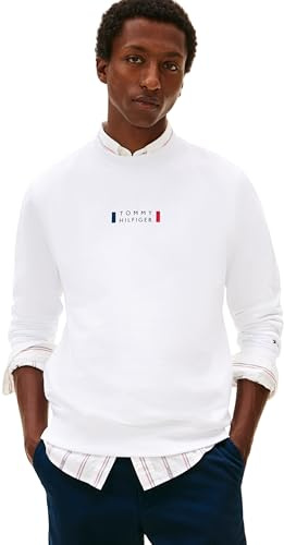 Tommy Hilfiger Herren Brand Love Sweatshirt Mw0mw41428 Pullover Sweatshirt (1er Pack)