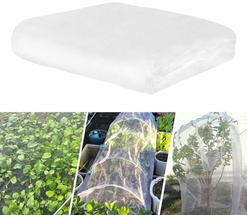 Xmart Rete Anti Insetti 2.5 x 6 m Rete per Ortaggi da Giardino Maglia Fine Reti Protettive Giardino Adatto per Serre Allevamenti per Proteggere Verdure Fiori Frutta Piante