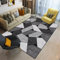 Xiaosua Kinderzimmer Deko Junge 70x140CM Grau küchenläufer waschbar jugendzimmer Jungen Moderner geometrischer Teppich Schlafzimmer Wohnzimmer Balkon