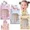 CWED 36PCS Uñas Postizas Colorido para Niños,Uñas Postizas Cortas Pre Pegamento de Cobertura Completa, Dibujos Animados Lindo Uñas Postizas, Uñas Niñas Regalos para Niñas(Color,C)