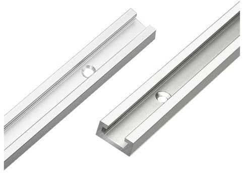 MRVAKDYDI T-Track T-Slot Miter Track, Guía de inglete con Ranura en T de aleación de Aluminio de 300-600 mm for Herramientas de fresado de carpintería