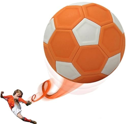ZAXER 21cm Fussball Curve Ball,Curveball Fußball Größe 5,Eva GummiFußball Drinnen und Draußen