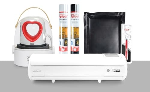 Siser Juliet® Pro-Paket – Schneideplotter mit Mini-Heißpresse, EasyWeed Thermovinyl, komplettes Zubehör zum Auftragen und Übertragen, 70 x 30 x 40