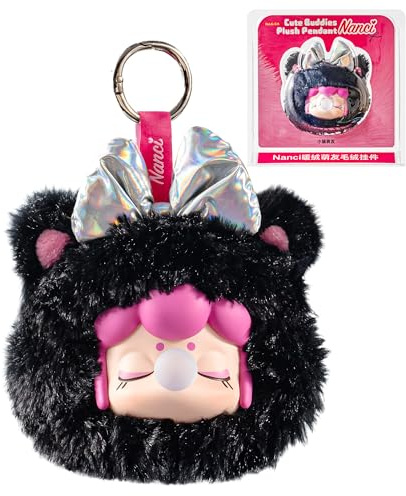 Rolife Nanci Jouet d'art de Collection – Peluche Animale Douce avec Porte-clés, Cadeau Créatif pour Adolescents et Adultes, Surprise de Noël & Anniversaire (Chat en Peluche Mignon)