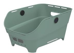 Basil Cento Neo WSL Fahrradkorb Hinten – 21L – aus Recyceltem Kunststoff – Reflektierend – 46.9x23.7x14.1 cm