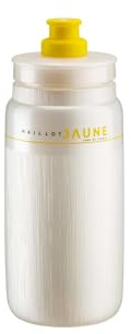 ELITE Borraccia FLY TEX MAILLOT JAUNE 2026 | Edizione Limitata Tour de France | Ultra-Leggera 51g | BPA Free | Valvola High-Flow | 550ml (Bianco, 550 Milliliter)