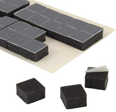 Klebepads 3D | Doppelseitig klebend | Anthrazit | 10 x 10 x 6 mm Dicke | Menge wählbar / 100 Stück