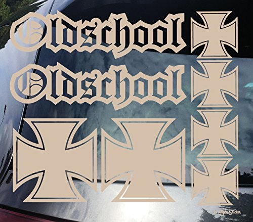 Old School Sticker Set Iron Cross eiserners Kreuz Aufkleber Arme Armi Bundeswehr Vintage US Style Ratstyle Sticker