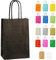 10 Extraklein Papiertüten für Partys und Geschenke mit Griffen - Schwarz - 140x210x80mm