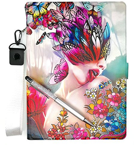 Lovewlb Tablet Custodia per Samsung Galaxy Tab 4 8.0 Sm-T335 Custodia Pelle Stand Case Cover HD