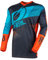 O'NEAL | Motocross-Trikot | Enduro Motorrad | Passform für Maximale Bewegungsfreiheit, Gepolsterter Ellbogenschutz, Atmungsaktiv | Element Jersey Factor | Erwachsene | Blau Grau Orange | Größe S