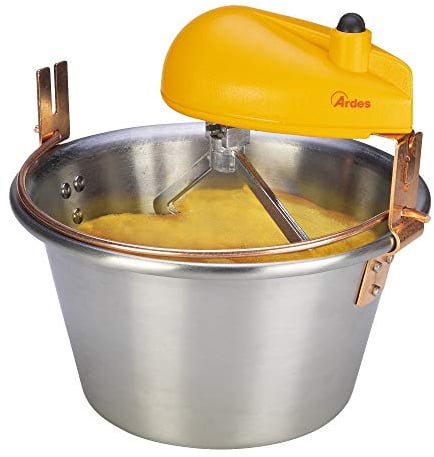 Ardes AR2481 Paiolo In Acciaio Satinato Per Fornelli Induzione per Polenta e Marmellata 8/12 Porzioni Diametro 28 cm