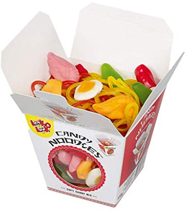 Fruchtgummi Mix CANDY NOODLES aus verschiedenen Fruchtgummi-Sorten, Geburtstag, Valentinstag, Muttertag, Geschenk, 110g