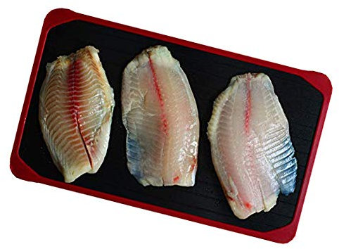 AGYH Bandejas de descongelación Bandeja De Descongelación, Placa De Descongelación De Carne Con Borde De Silicona | Descongele Naturalmente Y Conserve La Nutrición | Sin Electricidad | Sin Productos Q