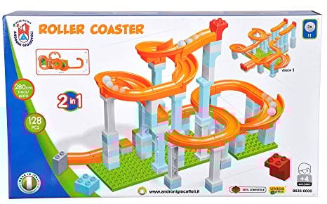 Simba 104114487 - Kugelbahn, 128 Teile, für Kinder ab 4 Jahren, 3 Kugeln, Lauflänge 280 cm