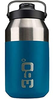 360° Degrees Isolierter Kanister mit breiter Öffnung + schmaler Öffnung mit Magnetverschluss, 750 ml, Blau