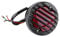 KIMISS Tail Brake Light,Black Round Motorcycle Rear Brake Tail Lights for Bobber Chopper Scooters ATV
