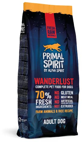 Primal Spirit8436586310813 70% Wanderlust Hundefutter für Erwachsene 12 kg