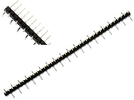 Proto-Advantage Vertikaler Steckerleiste, 0,3 cm, 40-polig, Oberflächenmontage, Gold, 8 Stück