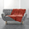 Douceur d'Intérieur, Plaid (125 x 150 cm) Flanou Terracotta, Flanelle