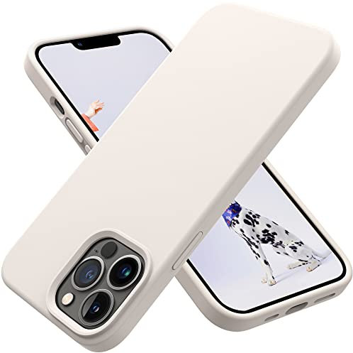 OTOFLY for iPhone 13 Pro Max Case [Compatible with MagSafe] Full-Body Silicone Shockproof Slim Thin Phone Case for iPhone 13 Pro Max 6.7 inch (Stone)