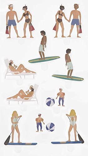 Rico Design Gel Sticker FIGURICO Aufkleber PVC Material selbstklebend ganzjährig geeignet Wassersport
