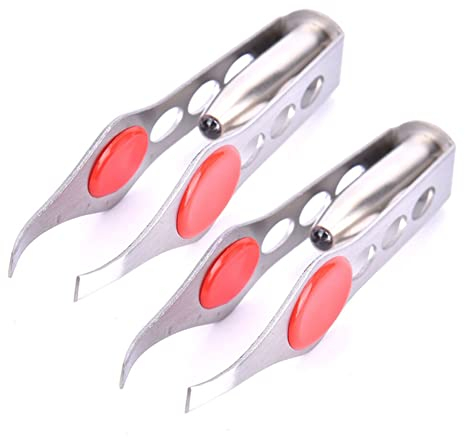 2 pinzas con luz LED, pinzas de acero inoxidable, pinzas iluminadas, pinzas para cejas, pinzas de precisión, pinzas para depilación de cejas, pinzas de maquillaje para mujeres y hombres