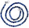 Taddart Minerals – Blaue Halskette aus dem natürlichen Edelstein Sodalith mit 4 mm Kugeln und 45cm Länge – handgefertigt