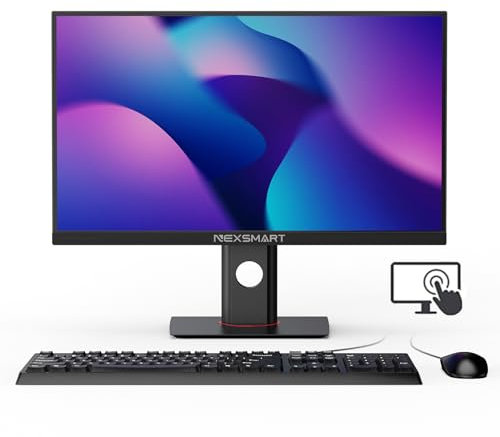 SAINTDISE Desktop-PC, All-in-One-Touchscreen, Windows 11, Intel Core i7, 23, 8 Zoll, GB, 512, SSD, frei Höhenverstellung, 1920 x 1080 FHD, Unterstützung Dual Band, WLAN, Blutooth 4.2, Schwarz, (NX3T)