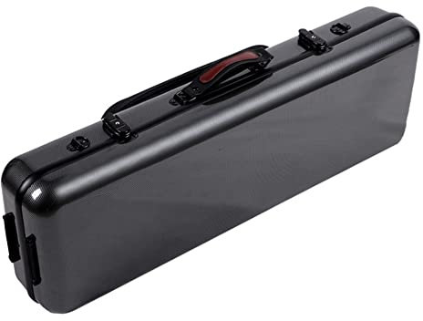 Bratschenkoffer, verstellbare Passform Kohlefaser Fiberglas Bratschenkoffer Tasche 15 15,5 16 16,5 (Color : Black)