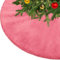 KONVINIT Weihnachtsbaumdecke Rosa Plüsch Christmasbaumdecke Glitzer Kunstfell Weihnachtsbaumteppich Rund Weihnachtsbaum Rock Tannenbaum Decke,78cm/90cm/122cm