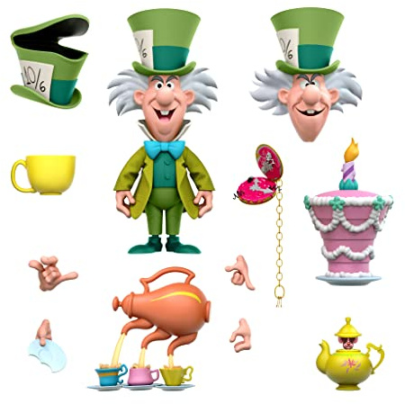Générique Super7 Disney Ultimates Alien im Wunderland The Tea Time Mad Hatter Figur