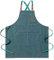 GENMAI SOEASY Arbeitsschürzen für Herren, Küchen-Grillschürze mit Taschen, Kochschürzen mit verstellbaren Trägern und Taschen., Grün , Medium