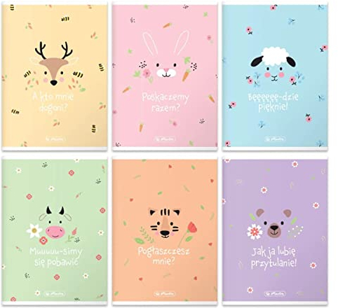 Herlitz® Schulheft A5 kariert 32 Blatt Pastell Cute | Softcover | Brulion Notizbuch Skizzenbuch | Zum Schreiben der Kalligraphie Schule Arbeit Schüler | Universal