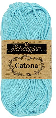 Scheepjes - Scheepjes Catona 397 Cyan Yarn - 10x50g