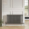 Greened House 2 Column Raw Metal Horizontal Column Radiator Traditional Classic Style 600mm High 812mm Wide