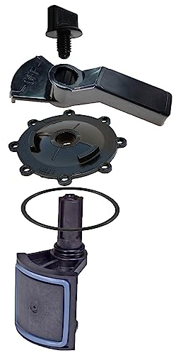 ATIE Kit completo di ricostruzione valvola piscina a 2 porte/3 porte compatibile con valvola Jandy a 2 vie/3 vie 4715, 4716, 4717 e valvole grigie con valvola deviatrice 4720, coperchio 4606, maniglia