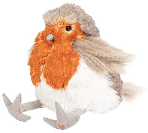 Wrendale Designs Adele Junior Robin Plüschfigur - Metallisch, Rot - Robin Zeichnung - Sammeln, dekorativ, Geschenk