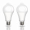 Caldarax 2 Stück E27 LED Lampe mit PIR Bewegungsmelder, 9W LED Glühbirne mit Bewegungsmelder Energiesparlampe Kaltweiß 6500K, 120 Grad, E27 Bewegungsmelder Lampe für Treppen Flur Garage