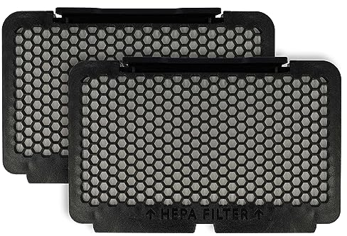 vhbw 2X Staubsaugerfilter kompatibel mit Rowenta Silence Force Multicyclonic RO8364EA/410, RO8366EA/410 Staubsauger - HEPA-Filter Schwarz Weiß