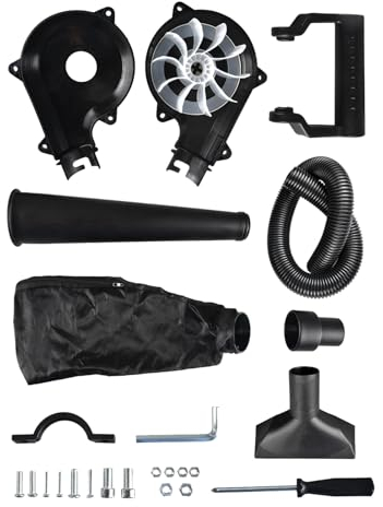 Angle Grinder Attachment, Dual Function Blower and Vacuum Cleaner,Fan Power, Quick Installation, Ergonomic Handle, Sturdy and Falling Resistant for Efficient Dust Removal