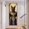 Anubis Ägypten Diamond Painting Malen Nach Zahlen Erwachsene, 5D Diamond Painting Erwachsene Diamant Painting Bilder Kinder, DIY Dimondpaintin Cross Stickerei Craft für Wand Deko Aesthetic 40x120cm-4k