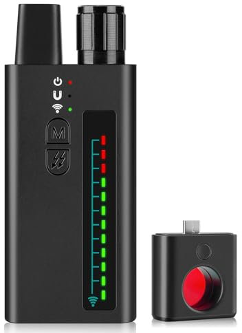FOWARD GAUSS Detector Profesional de cámaras Ocultas – Antiespía, Escáner de señales RF para GPS/Escucha/Dispositivos magnéticos, Detector portátil de micrófonos y cámaras espía