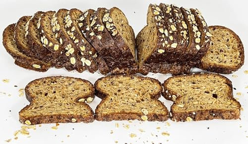 Pan Proteico Keto 85% Menos Carbohidratos, Para Dietas Hipocalóricas y Altas en Proteínas. Muy Blandito y Sabor Riquísimo. Peso 500 Gr Unas 20 Rebanadas Duración del Pan: 8 Meses Aprox