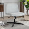 Fantasylab Bürostuhl Ohne Armlehnen,Home Office Stuhl Keine Räder,Heavy Duty Metallbasis,120°Schaukelnder breiter Sitz Ergonomischer Stuhl, Dicken gepolsterte Dreh Eitelkeit für Heim und Büro