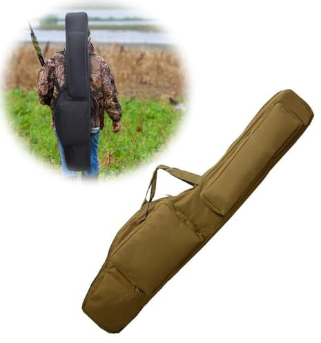 MEOYCHB Abschließbare Waffentasche gepolstert für Luftgewehr bis 110 cm | Gewehrfutteral Jagd Waffen Gewehrtasche Futteral Zum Angeln, Jagen, Schießsport