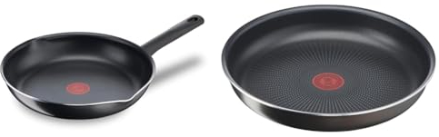 Tefal Day By Day On Poêle 32 cm, Non induction, Revêtement antiadhésif sûr, Fonction Thermo-Signal & Ingenio Poêle 28 cm, Non induction, Revêtement antiadhésif, Empilable