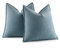 MIULEE 2er Kissenbezug 45x45 Blaugrau Chenille Kissenbezüge Kissenhülle Sofakissen dekokissen zierkissen Elegantes Design für Couch Sofa Wohnzimmer