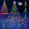 Smart Lighted for Christmas Tree, 6.56FT 320LED RGB Color Changing Christmas Lights with Remote Timer, 40+ Scene Modes Xmas tree decoration lights, Music Sync App Controlled for Festivals, Party